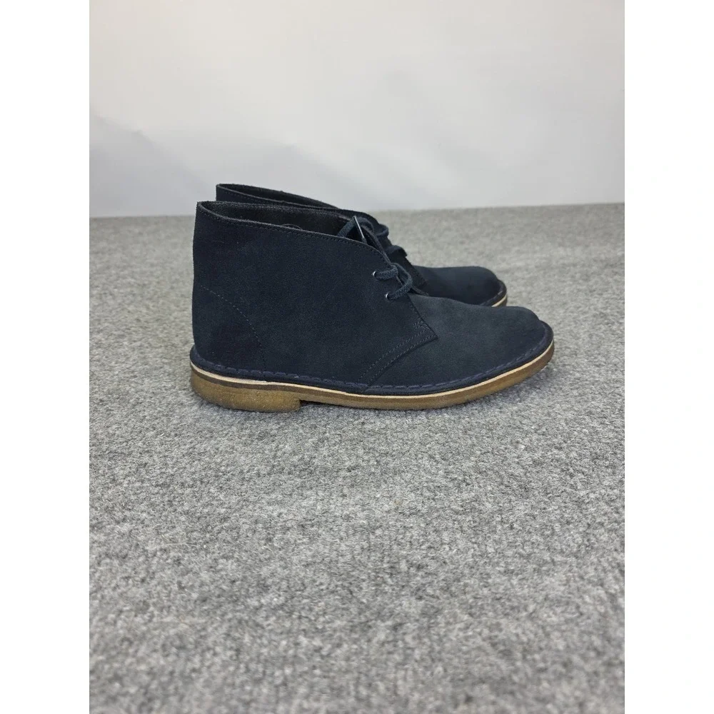 Clarks Originals Boots Women's 8 M Charles F. Stead‎ Desert Chukka Suede Navy